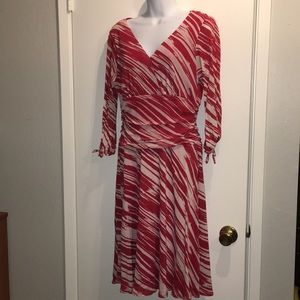 Womens dress, approx medium, beautiful red and white dress